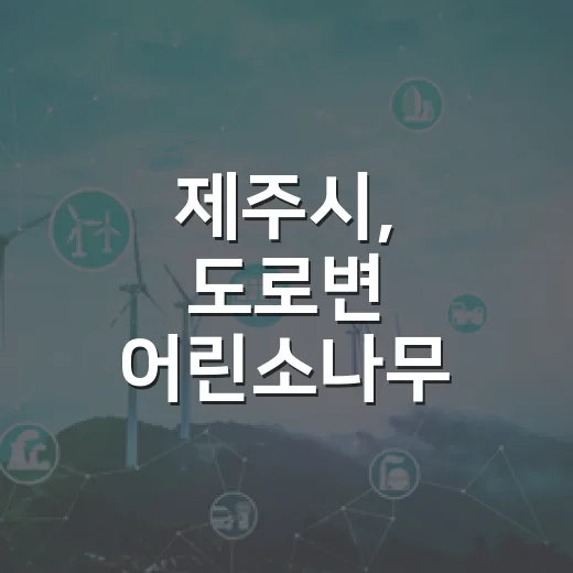 제주시, 도로변 어린소나무 선제적 정비 나선다