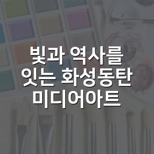 빛과 역사를 잇는 화성동탄 미디어아트 전시