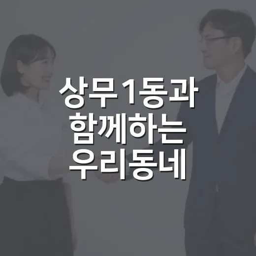 상무1동과 함께하는 우리동네 오잇길 걷기