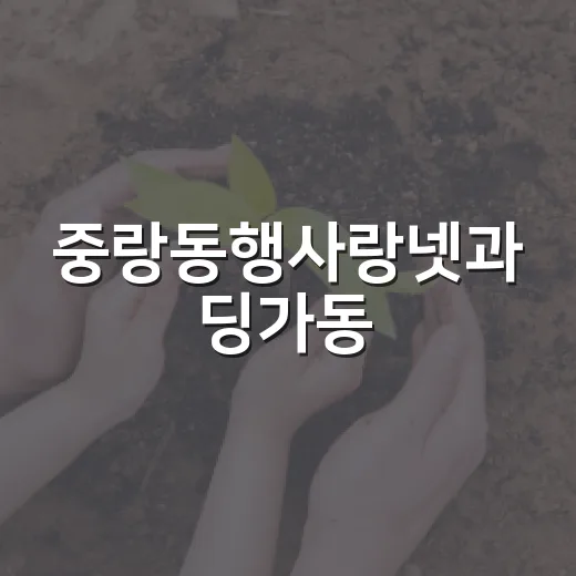 중랑동행사랑넷과 딩가동, 정부혁신 우수사례 국민심사 선정