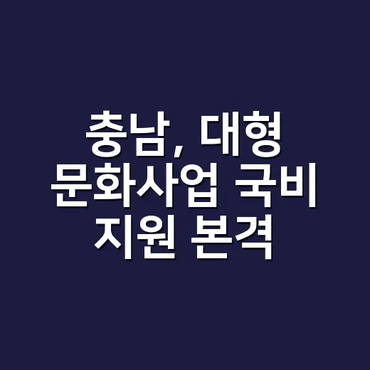 충남, 대형 문화사업 국비 지원 본격 요청