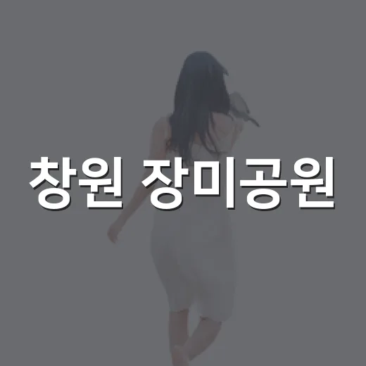 창원 장미공원, 여름 저녁 산책 명소