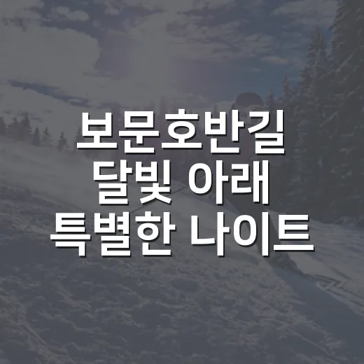 보문호반길 달빛 아래 특별한 나이트 레이스