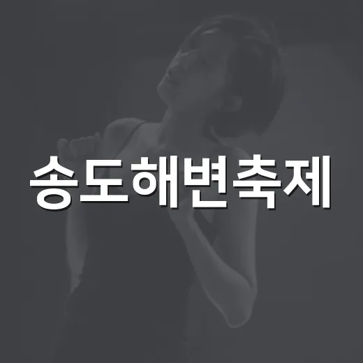 송도해변축제, 도심 속 여름 추억의 향연