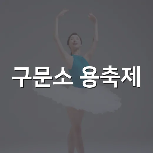 구문소 용축제, 전설 속 용과 함께하는 축제의 장