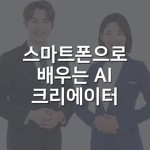 스마트폰으로 배우는 AI 크리에이터 특강