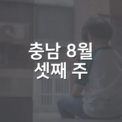 충남 8월 셋째 주, 6조 AI 반도체부터 내포어린이병원까지