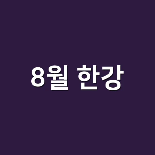 8월 한강, 여름밤의 특별한 즐길거리