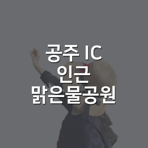 공주 IC 인근 맑은물공원 산책과 야구장 풍경