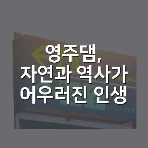 영주댐, 자연과 역사가 어우러진 인생샷 명소