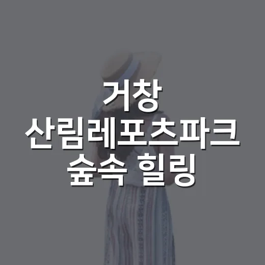거창 산림레포츠파크 숲속 힐링 명소