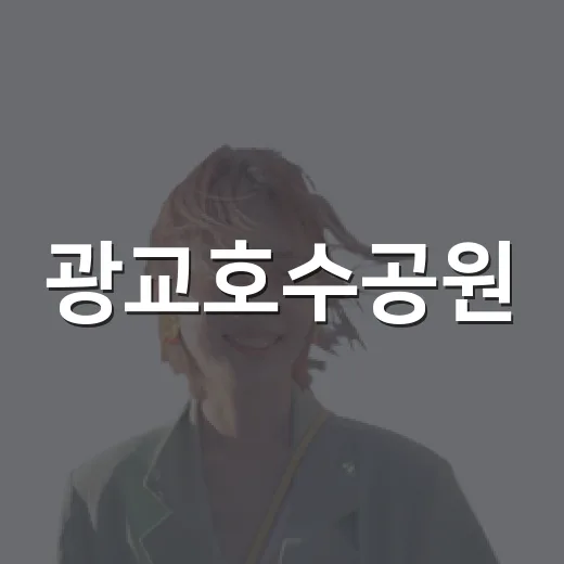 광교호수공원, 수원 밤 산책 명소