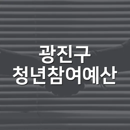 광진구 청년참여예산, 청년 손으로 직접 만든다