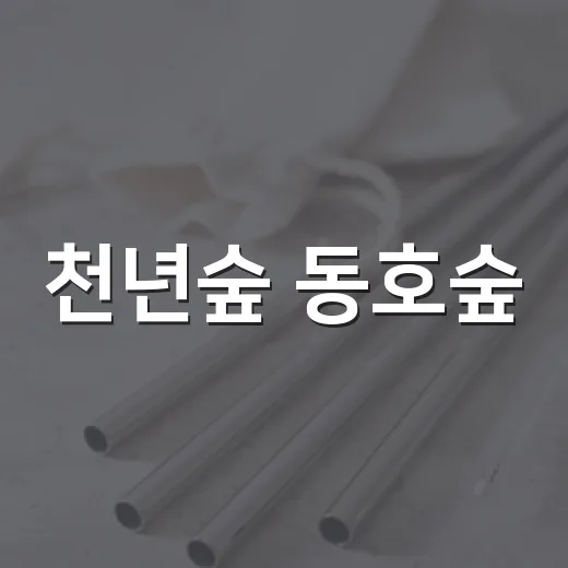 천년숲 동호숲, 거창의 산림문화자산