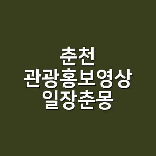춘천 관광홍보영상 일장춘몽, 공공PR대상 우수상 수상