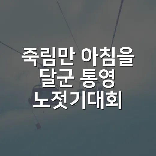 죽림만 아침을 달군 통영 노젓기대회