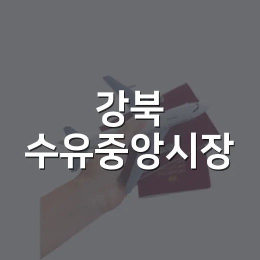 강북 수유중앙시장, 골목과 상가의 조화