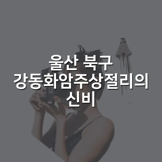 울산 북구 강동화암주상절리의 신비