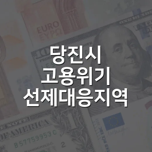 당진시 고용위기 선제대응지역 지정