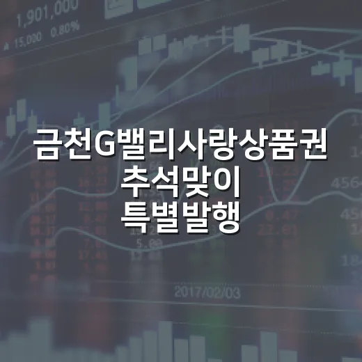 금천G밸리사랑상품권 추석맞이 특별발행