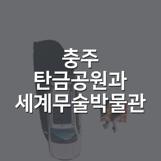 충주 탄금공원과 세계무술박물관 여름 나들이