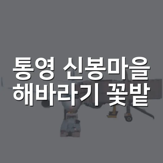 통영 신봉마을 해바라기 꽃밭, 여름 풍경의 진수