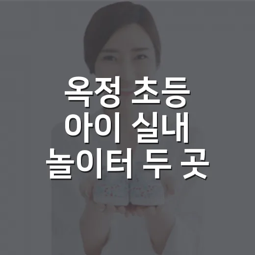 옥정 초등 아이 실내 놀이터 두 곳 추천