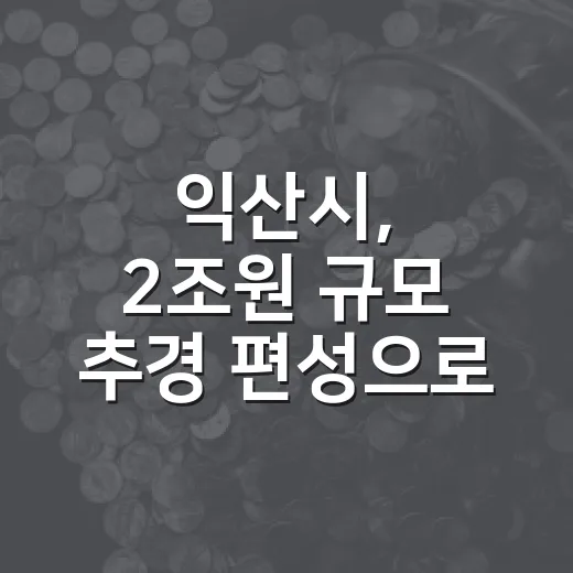 익산시, 2조원 규모 추경 편성으로 민생·미래 동력 강화