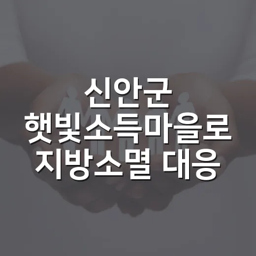 신안군 햇빛소득마을로 지방소멸 대응