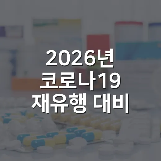 2026년 코로나19 재유행 대비 방역수칙 점검