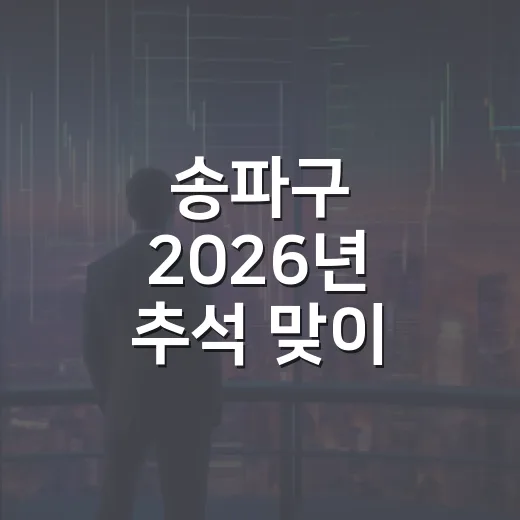 송파구 2026년 추석 맞이 땡겨요 상품권 발행