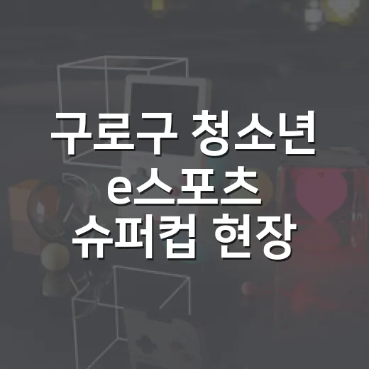 구로구 청소년 e스포츠 슈퍼컵 현장