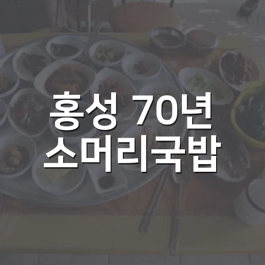 홍성 70년 소머리국밥, 한우의 진수