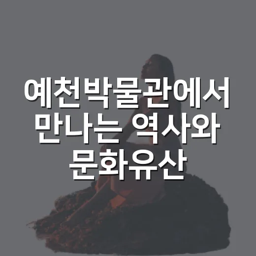 예천박물관에서 만나는 역사와 문화유산