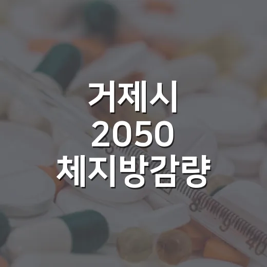 거제시 2050 체지방감량 프로젝트 참가자 모집