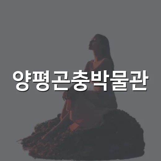 양평곤충박물관, 5살 아이와 실내 나들이 명소