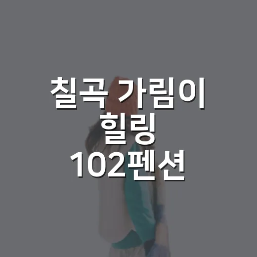 칠곡 가림이 힐링 102펜션 가족 물놀이 명소
