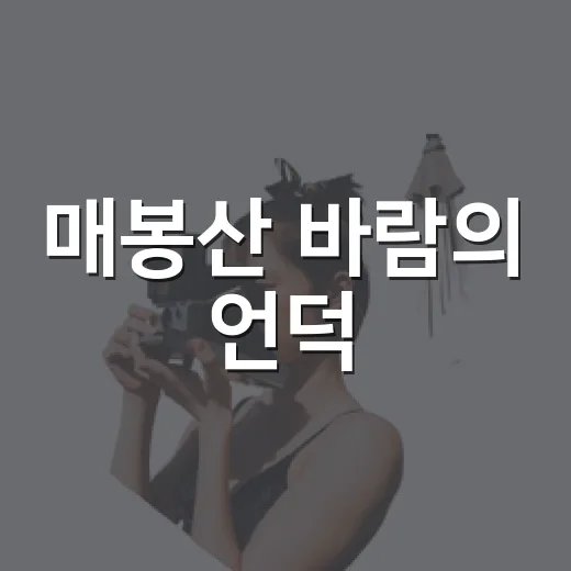 매봉산 바람의 언덕, 사랑과 자연이 숨쉬는 능선