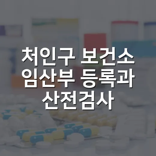 처인구 보건소 임산부 등록과 산전검사 체험기