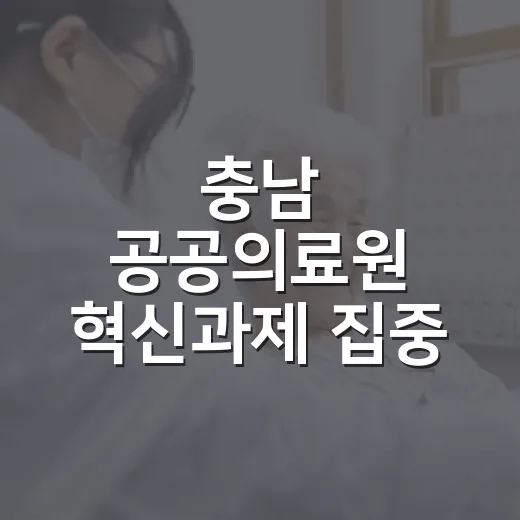 충남 공공의료원 혁신과제 집중 논의