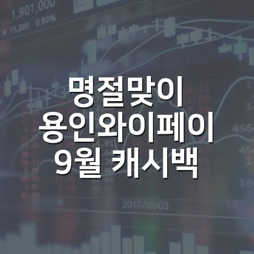 명절맞이 용인와이페이 9월 캐시백 혜택 집중