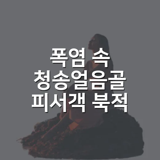 폭염 속 청송얼음골 피서객 북적