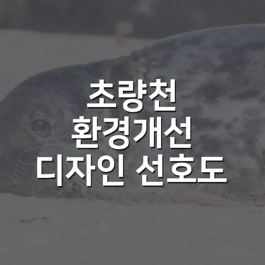 초량천 환경개선 디자인 선호도 조사 실시