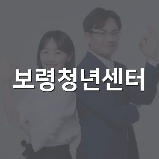 보령청년센터, 청년…