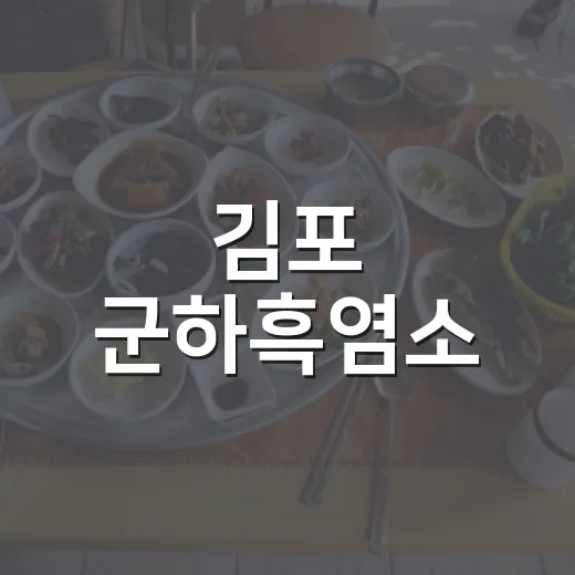 김포 군하흑염소, 몸보신 제대로 하는 보양식 맛집