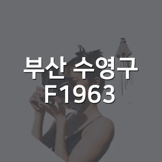부산 수영구 F1963, 민간 정원 1호의 매력