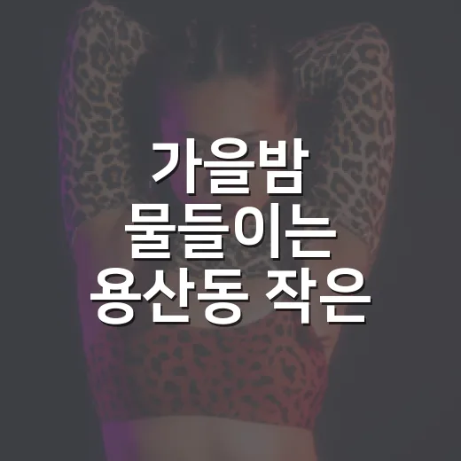 가을밤 물들이는 용…