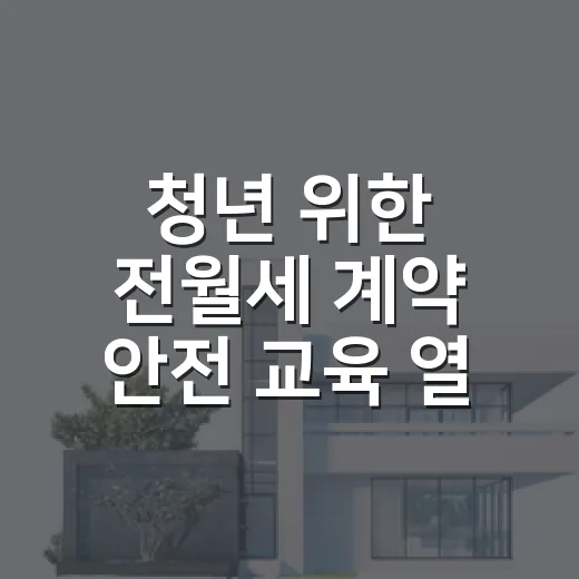 청년 위한 전월세 …
