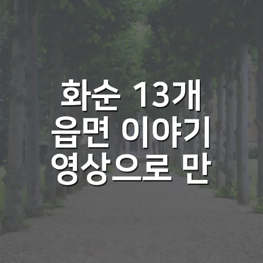 화순 13개 읍면 …