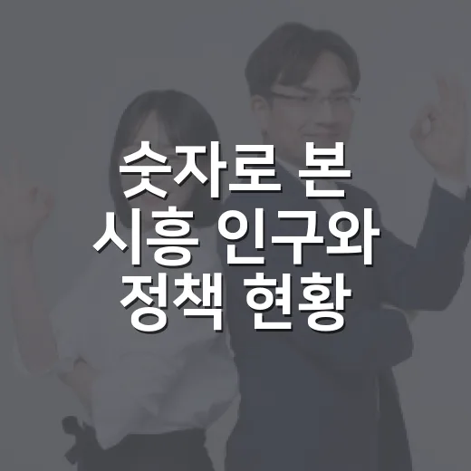숫자로 본 시흥 인구와 정책 현황